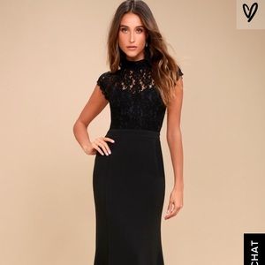 Lulu’s Black Lace Dress